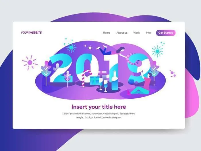 5 Happy New Year 2019 Illustration