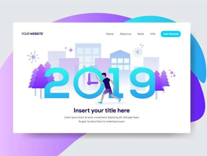 5 Happy New Year 2019 Illustration