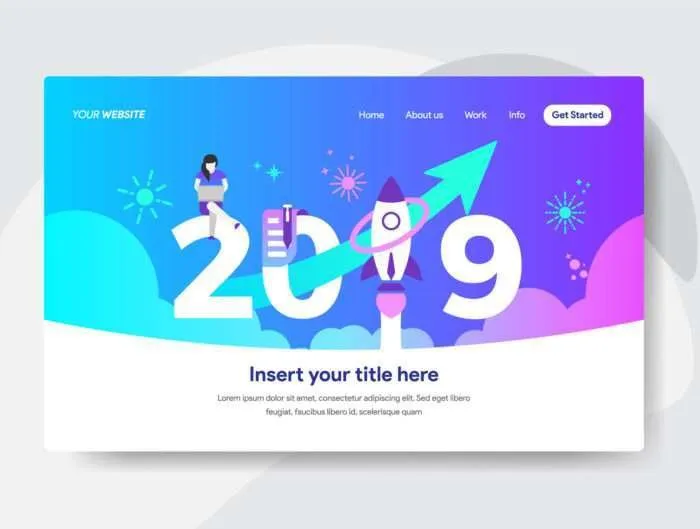 5 Happy New Year 2019 Illustration