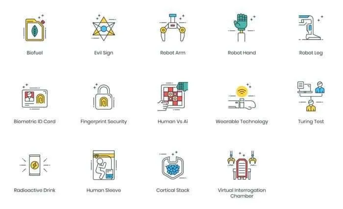 74 Futuristic Icons