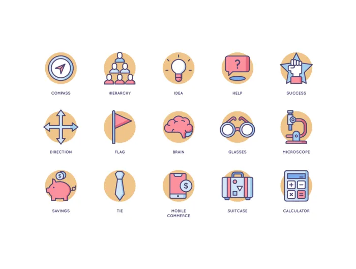 89 Startup Icons - Butterscotch Series