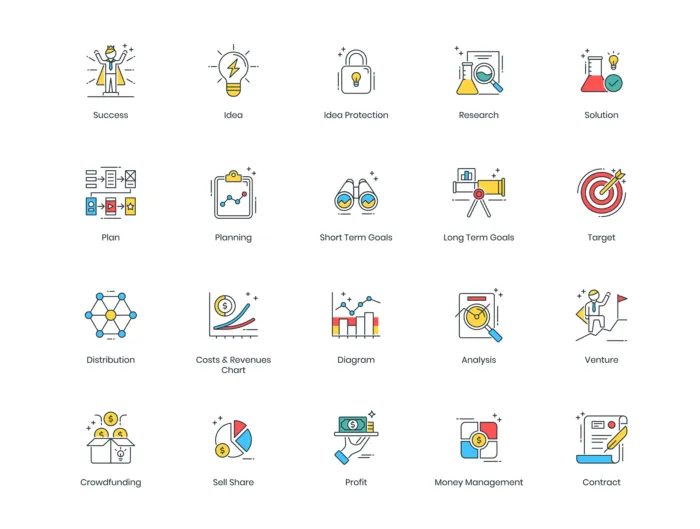 90 Startup Modern Icons