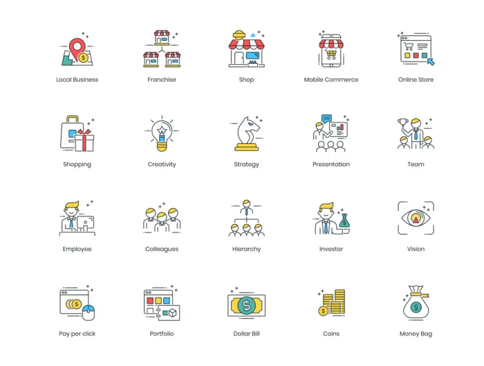 90 Startup Modern Icons