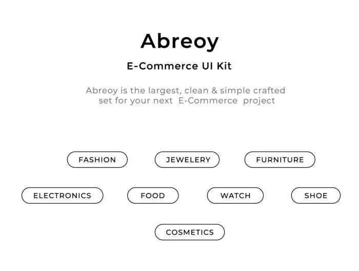 Abreoy E-Commerce UI Kit