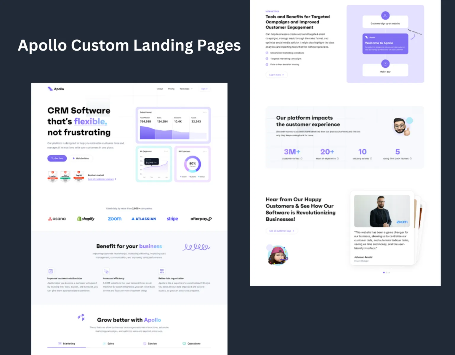 Apollo Custom Landing Pages