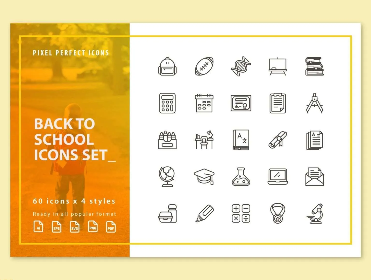 Back to School Icons Set