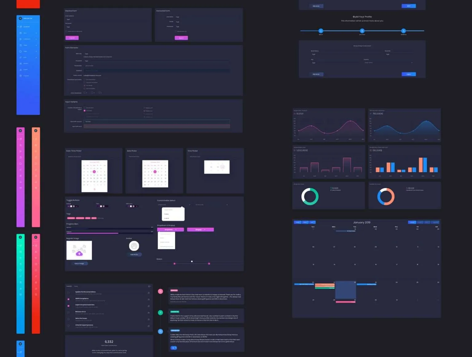 Black Dashboard Pro