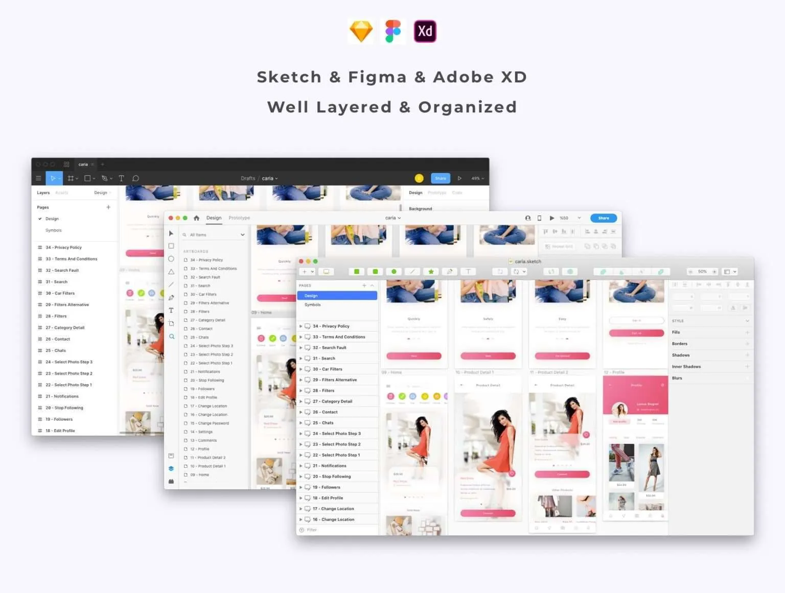 Caria - eCommerce App UI Kit