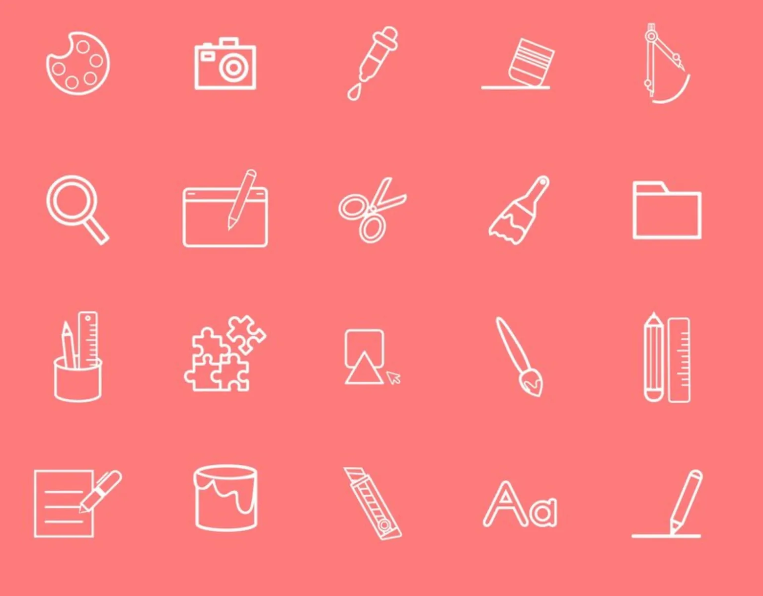 Dicut Outlined Icons
