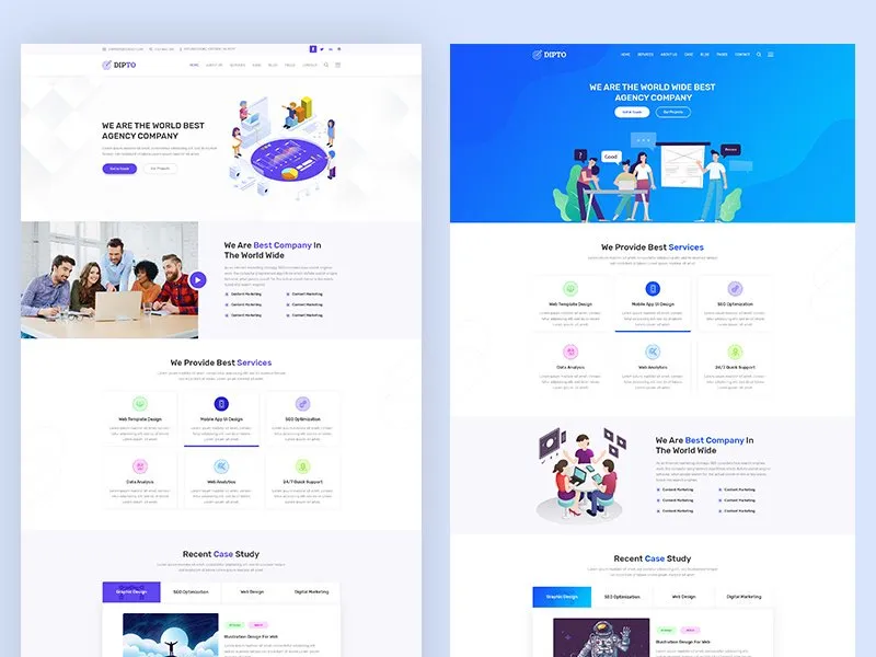 Dipto - Digital Agency HTML Template