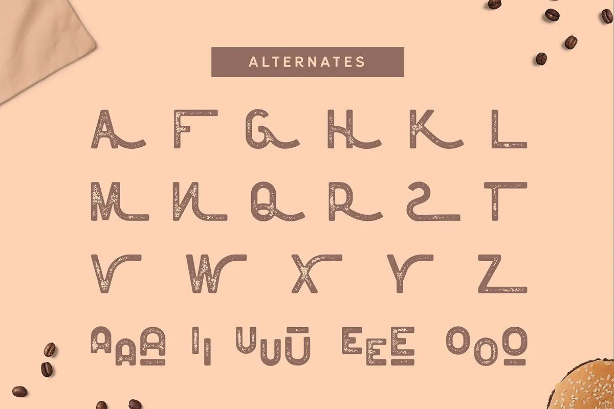 Floresto Textured Typeface