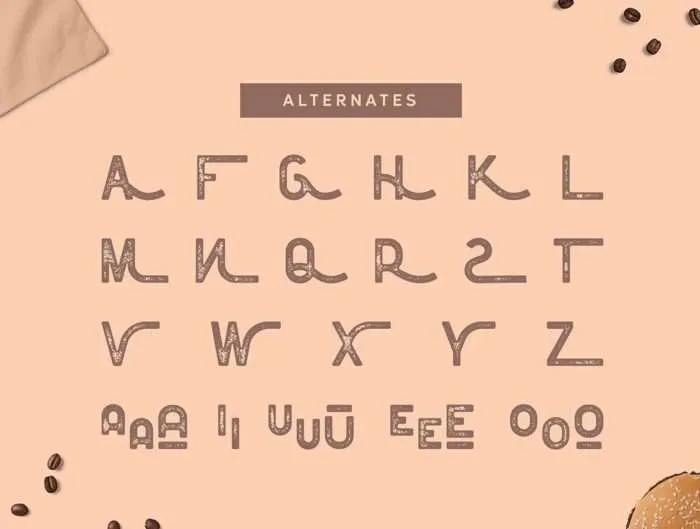 Floresto Textured Typeface