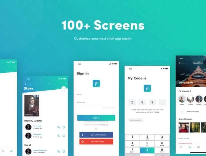 Flutter Messaging App UI Kit