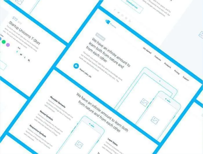 Frames 3 - Web Wireframe Kit