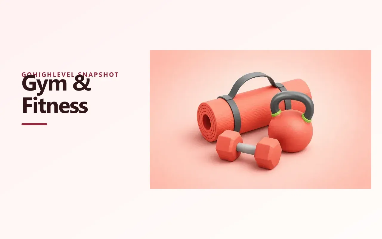Gym and Fitness Snapshot for GoHighLevel