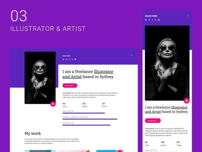 HTML Onepage Freelance Bundle