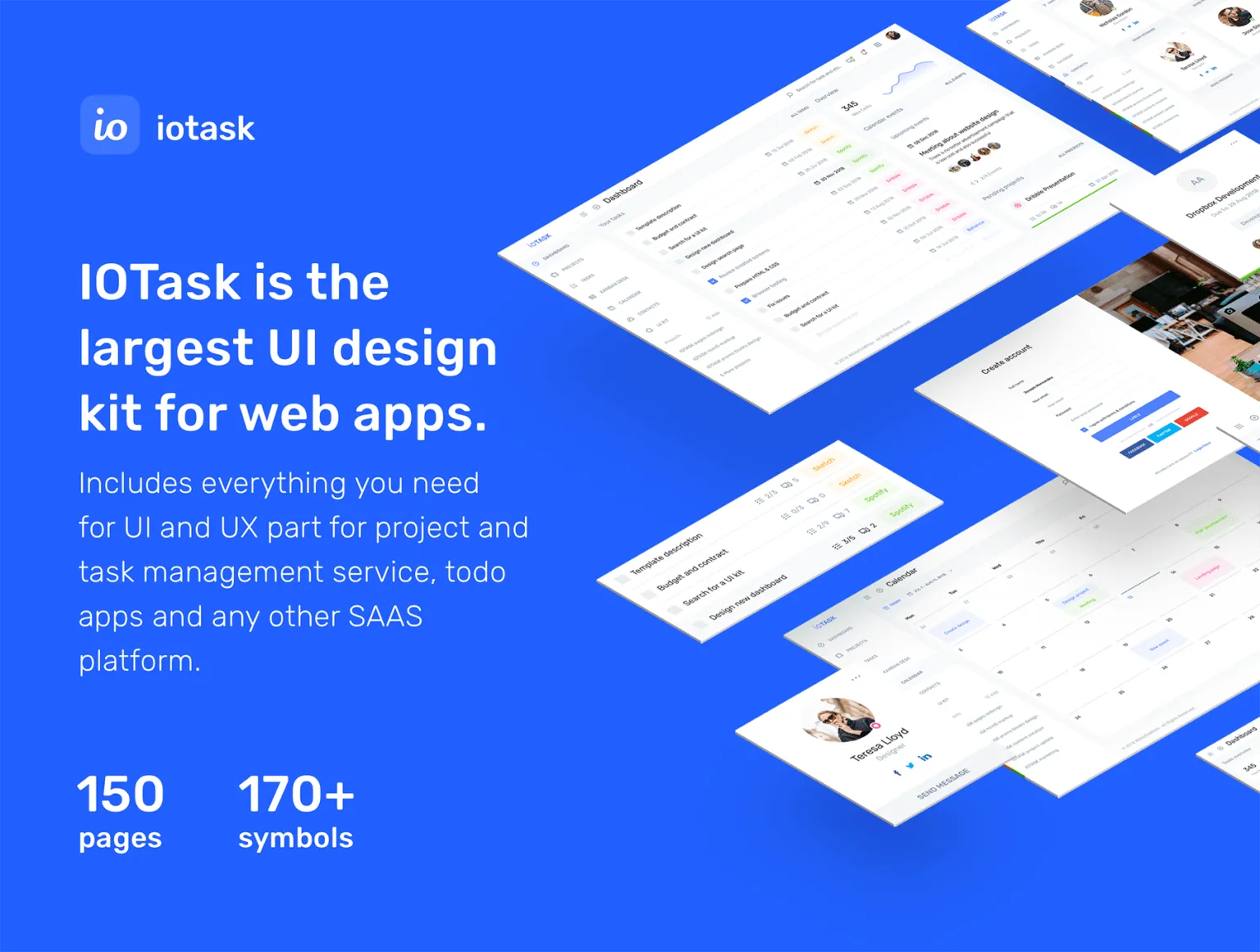IOTASK UI Kit Blue
