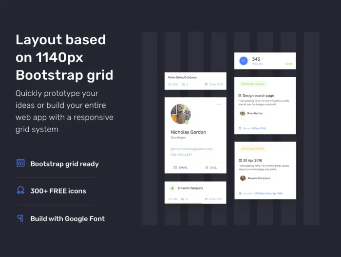 IOTASK UI Kit Blue