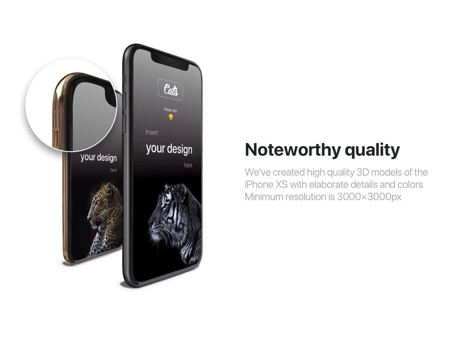 iPhone Xs Mockups - Cheetah