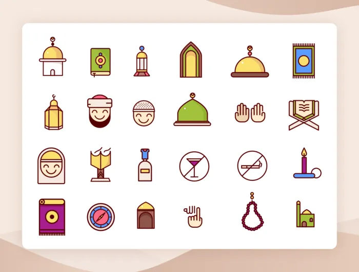 Islamic Landing Page Illustration