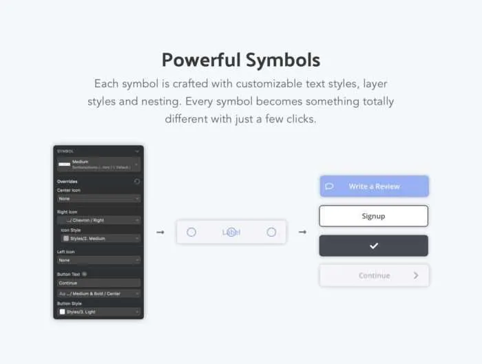Krom Mobile Wireframe Kit