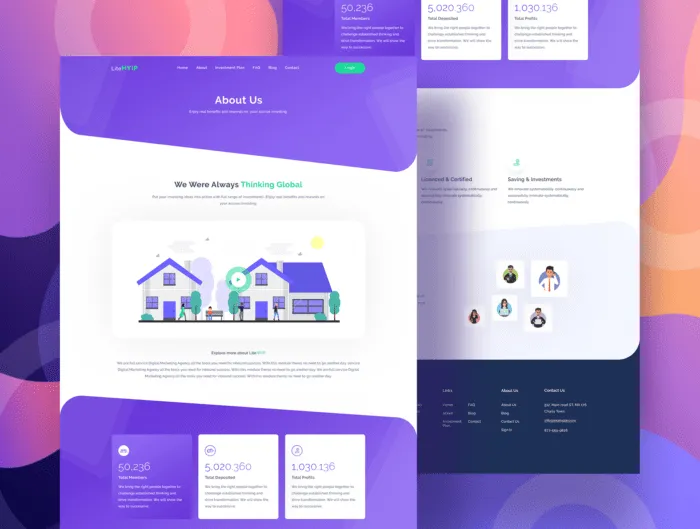 LiteHYIP – HYIP Investment Website PSD Template