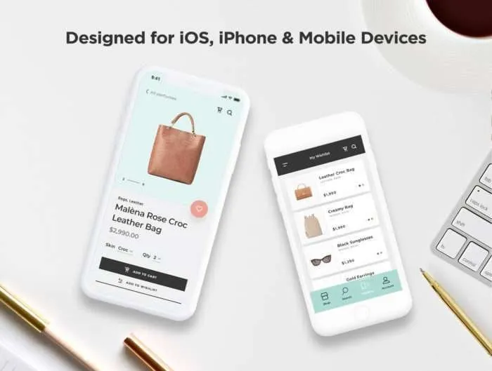 Malèna Shop iOS UI Kit