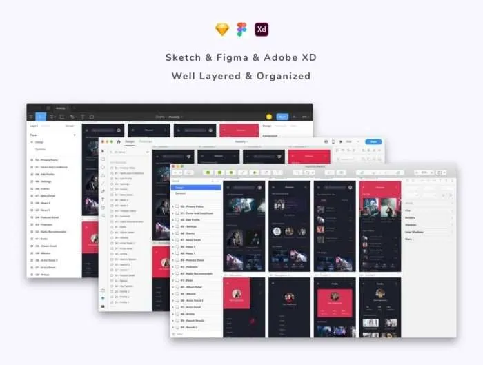 Musicly - Music and Podcast App UI Kit