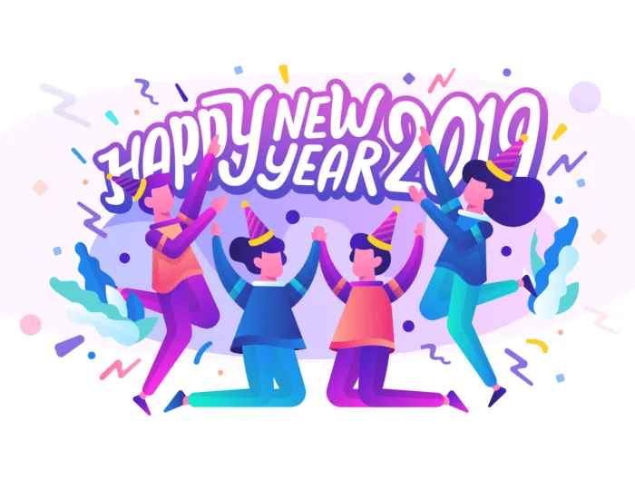 New Year 2019 Illustrations