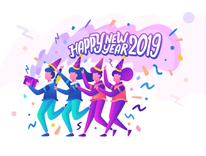 New Year 2019 Illustrations