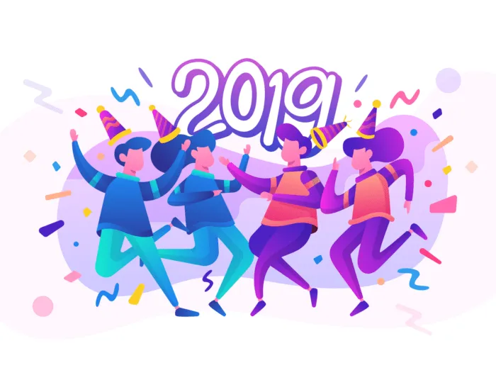 New Year 2019 Illustrations