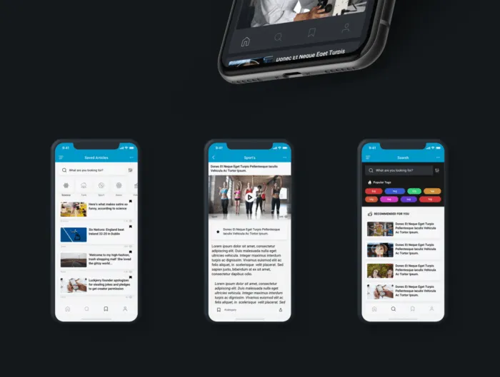 News & Reader Mobile App UI Kit
