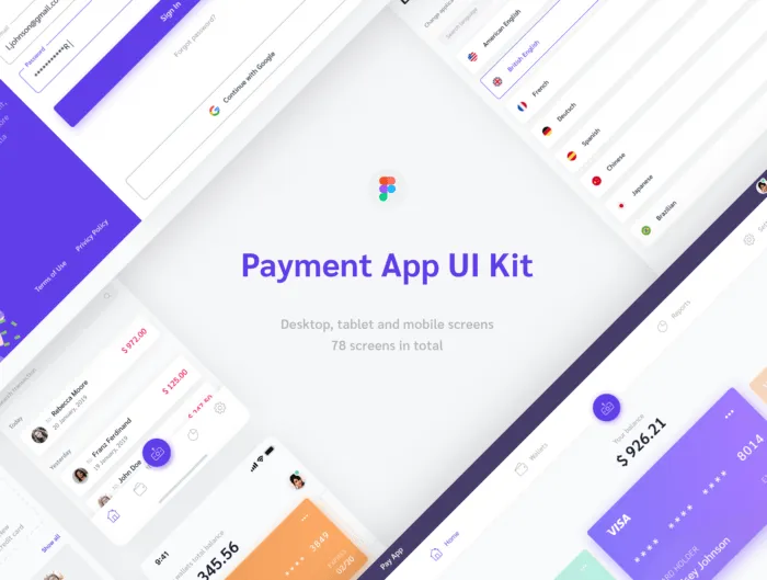 Payment App Web & Mobile UI