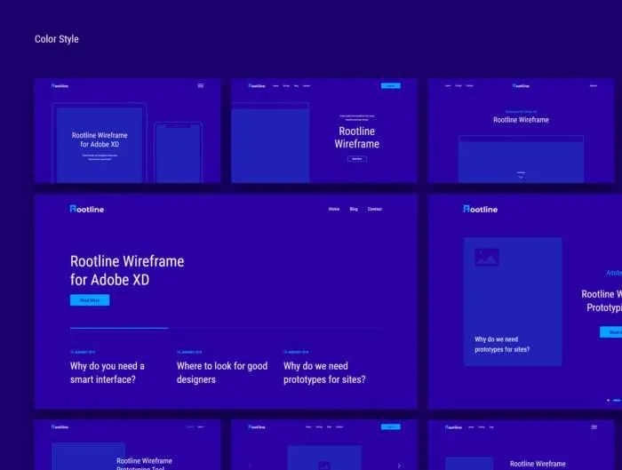 Rootline Wireframe UI Kit