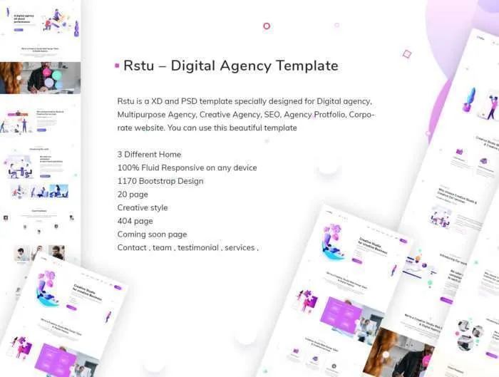 Rstu - Digital agency Template
