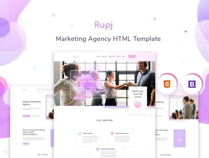 Rupj - Creative Marketing Agency HTML Template