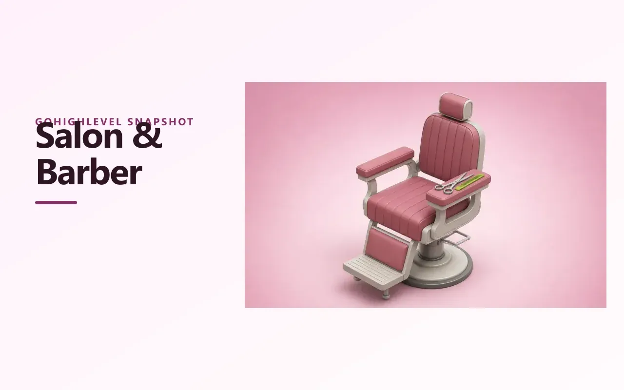 Salon and haircut Snapshot for GoHighLevel