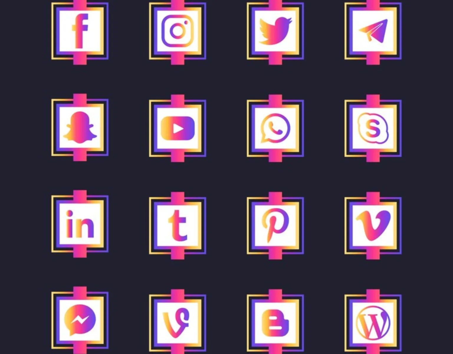 Social Corner Graphics Pack
