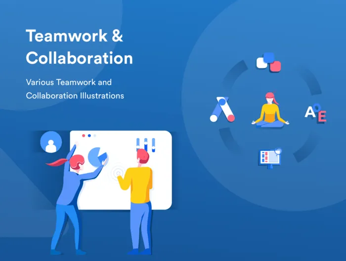 Teamwork & Collaboration Illustrations