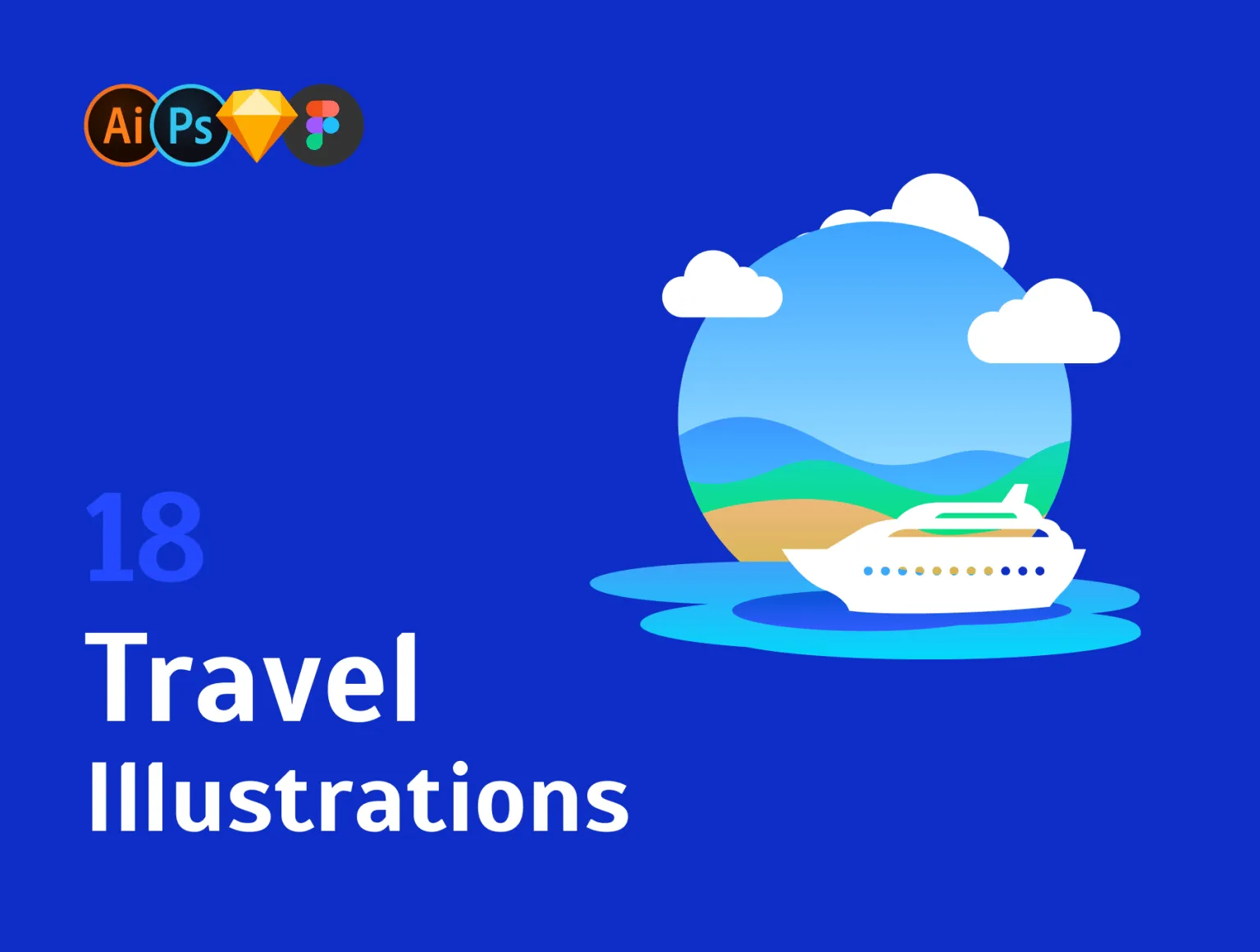 Travel Illustration Set