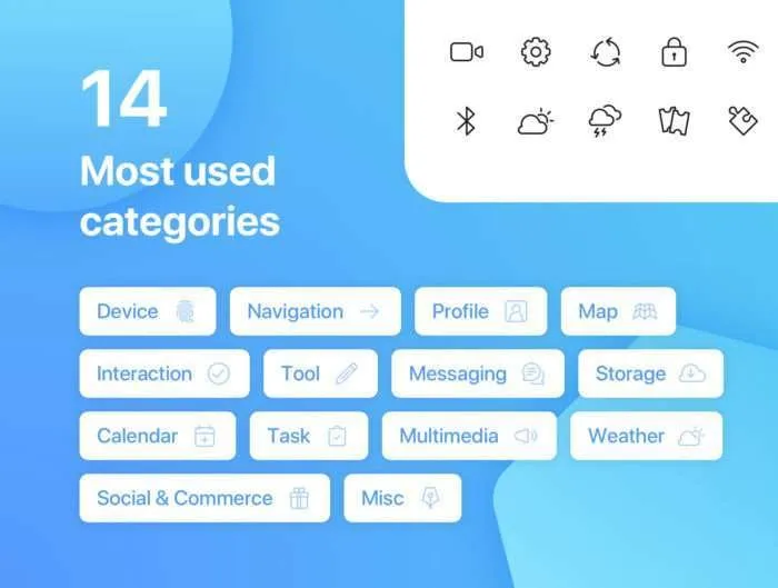 UI Essential - Outline Icon Set