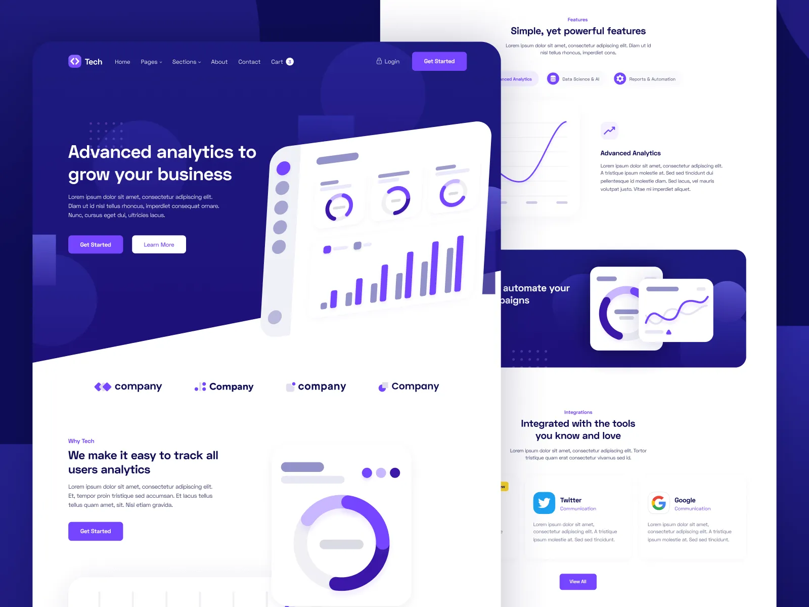 Zaha - Agency and SaaS HTML5 Template