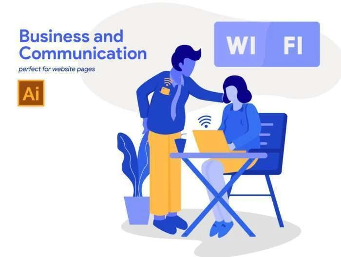 Business and Communication Illustration