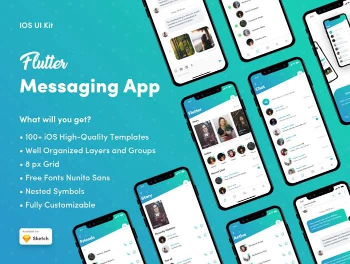 Flutter Messaging App UI Kit