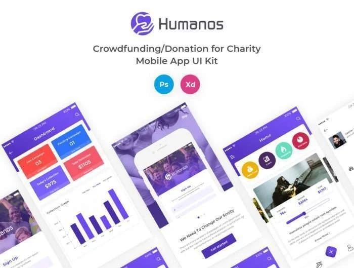 Humanos Charity UI Kit