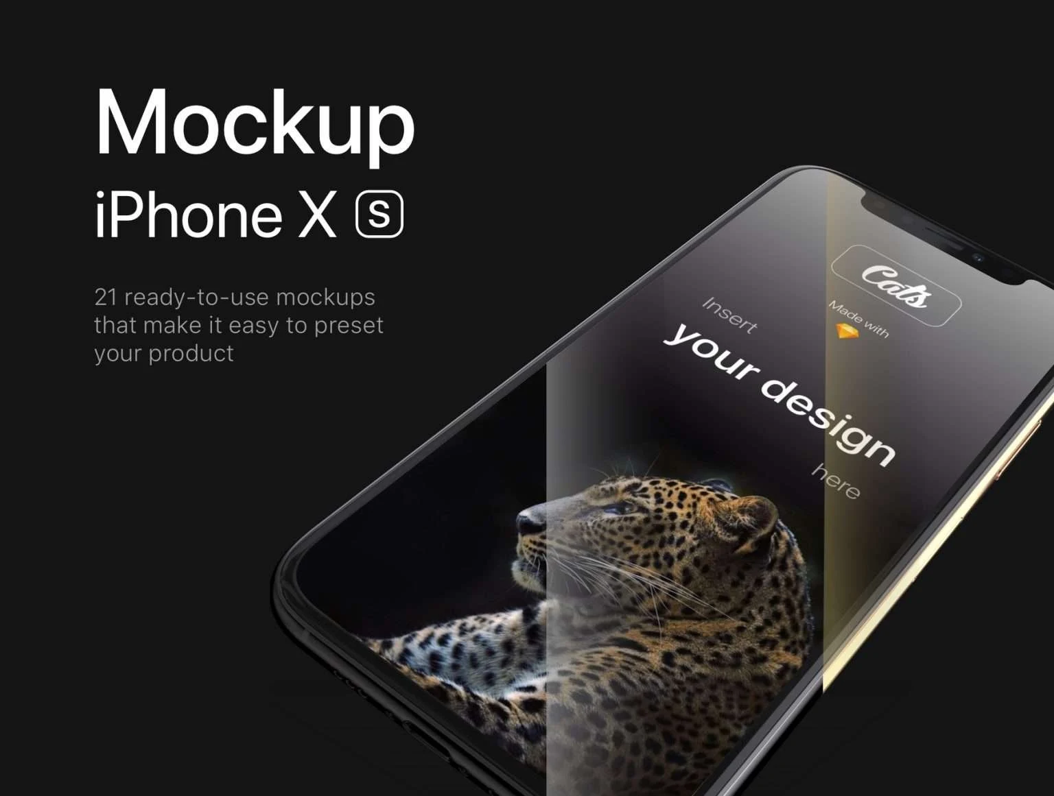 iPhone Xs Mockups - Cheetah
