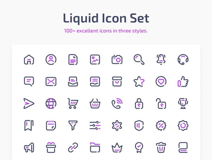 Liquid Icon Set