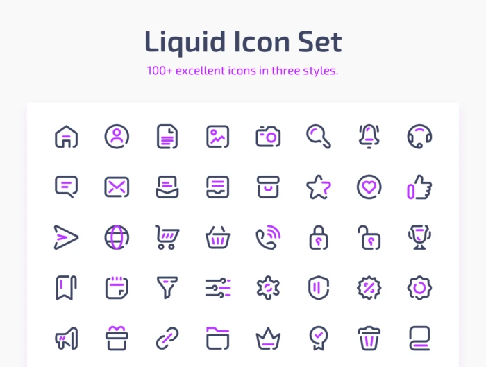 Liquid Icon Set