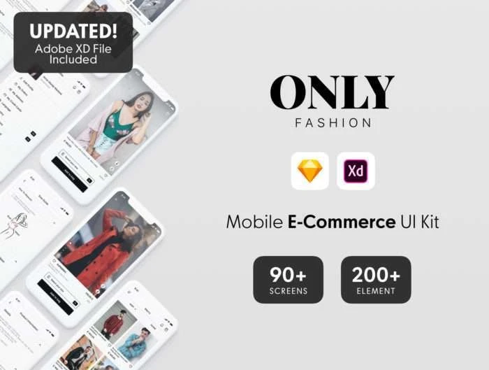ONLY Fashion Mobile E-Commerce UI Kit