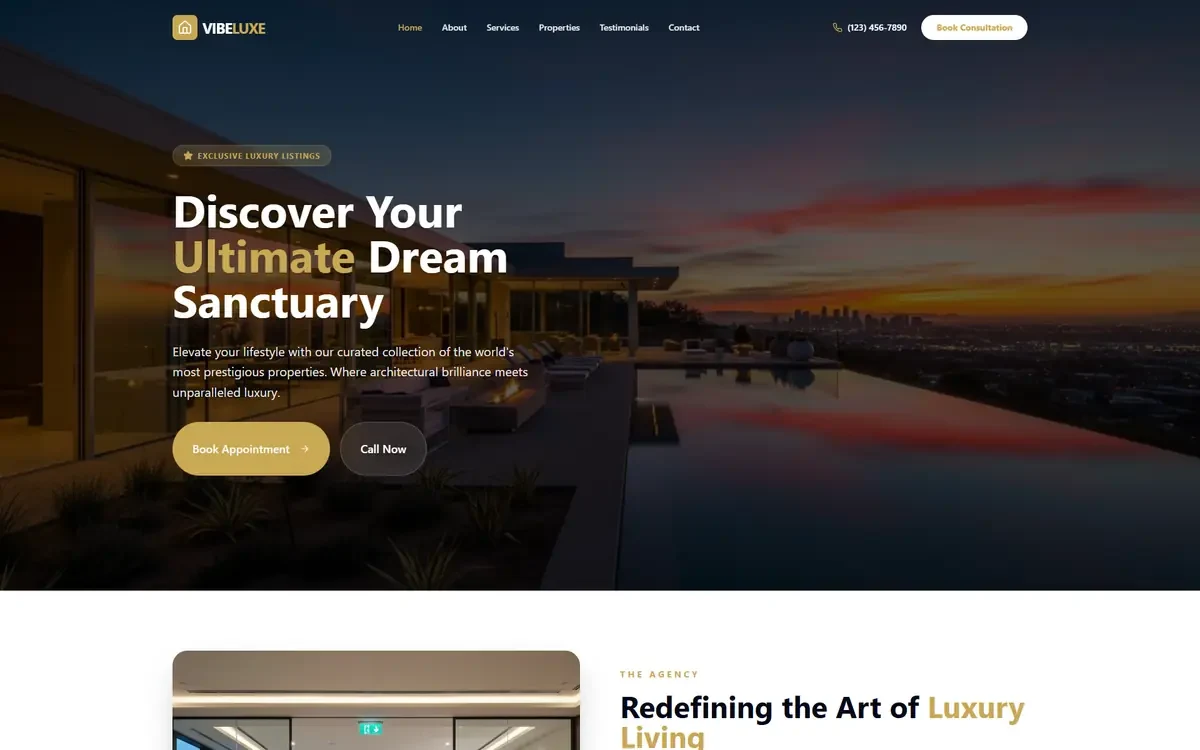 Real Estate AI Studio Website Template V2 for GoHighLevel